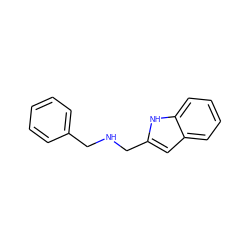 c1ccc(CNCc2cc3ccccc3[nH]2)cc1 ZINC000013807947