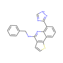 c1ccc(CNc2nc3c(-c4nc[nH]n4)cccc3c3sccc23)cc1 ZINC000084596594