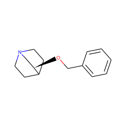 c1ccc(CO[C@@H]2CN3CCC2CC3)cc1 ZINC000001649193