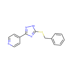 c1ccc(CSc2nc(-c3ccncc3)n[nH]2)cc1 ZINC000018107702