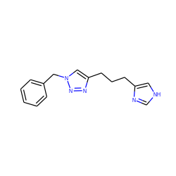 c1ccc(Cn2cc(CCCc3c[nH]cn3)nn2)cc1 ZINC000066114466