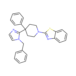 c1ccc(Cn2ccnc2C2(c3ccccc3)CCN(c3nc4ccccc4s3)CC2)cc1 ZINC000096310712