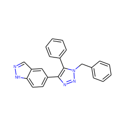 c1ccc(Cn2nnc(-c3ccc4[nH]ncc4c3)c2-c2ccccc2)cc1 ZINC000063539987