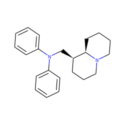 c1ccc(N(C[C@@H]2CCCN3CCCC[C@H]23)c2ccccc2)cc1 ZINC000071294406