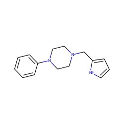 c1ccc(N2CCN(Cc3ccc[nH]3)CC2)cc1 ZINC000013443853