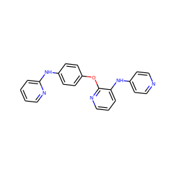 c1ccc(Nc2ccc(Oc3ncccc3Nc3ccncc3)cc2)nc1 ZINC000139040016