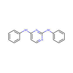 c1ccc(Nc2ccnc(Nc3ccccc3)n2)cc1 ZINC000000549484