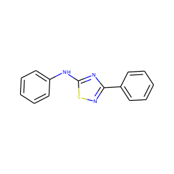 c1ccc(Nc2nc(-c3ccccc3)ns2)cc1 ZINC000006962136