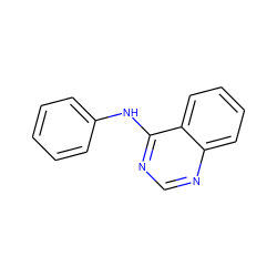 c1ccc(Nc2ncnc3ccccc23)cc1 ZINC000000118570