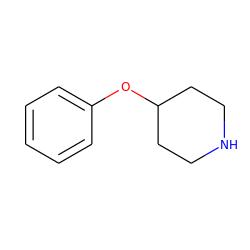 c1ccc(OC2CCNCC2)cc1 ZINC000002026856