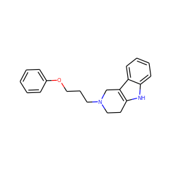 c1ccc(OCCCN2CCc3[nH]c4ccccc4c3C2)cc1 ZINC000013476829