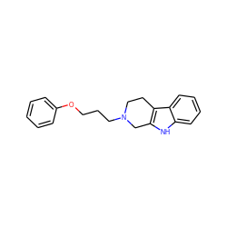 c1ccc(OCCCN2CCc3c([nH]c4ccccc34)C2)cc1 ZINC000013526517