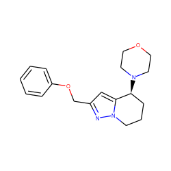 c1ccc(OCc2cc3n(n2)CCC[C@@H]3N2CCOCC2)cc1 ZINC000299840660