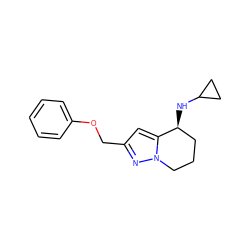 c1ccc(OCc2cc3n(n2)CCC[C@@H]3NC2CC2)cc1 ZINC000299839148