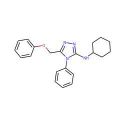 c1ccc(OCc2nnc(NC3CCCCC3)n2-c2ccccc2)cc1 ZINC000095593292