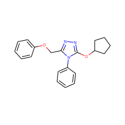 c1ccc(OCc2nnc(OC3CCCC3)n2-c2ccccc2)cc1 ZINC000095595922