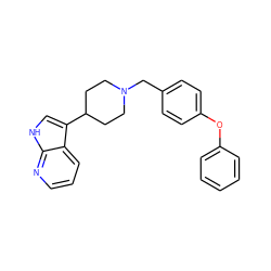 c1ccc(Oc2ccc(CN3CCC(c4c[nH]c5ncccc45)CC3)cc2)cc1 ZINC000036222053