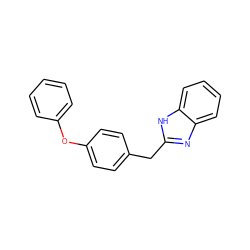 c1ccc(Oc2ccc(Cc3nc4ccccc4[nH]3)cc2)cc1 ZINC000013560439