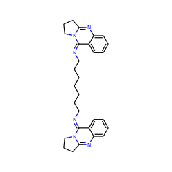 c1ccc2/c(=N\CCCCCCC/N=c3\c4ccccc4nc4n3CCC4)n3c(nc2c1)CCC3 ZINC000035033568