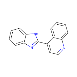 c1ccc2[nH]c(-c3ccnc4ccccc34)nc2c1 ZINC000000127684