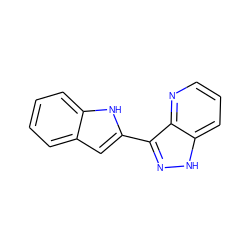 c1ccc2[nH]c(-c3n[nH]c4cccnc34)cc2c1 ZINC000064559083