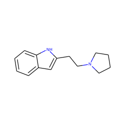 c1ccc2[nH]c(CCN3CCCC3)cc2c1 ZINC000029130739