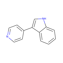 c1ccc2c(-c3ccncc3)c[nH]c2c1 ZINC000000080555