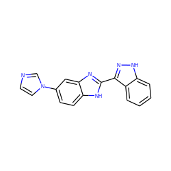 c1ccc2c(-c3nc4cc(-n5ccnc5)ccc4[nH]3)n[nH]c2c1 ZINC000036176886