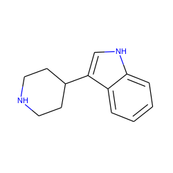 c1ccc2c(C3CCNCC3)c[nH]c2c1 ZINC000000084072