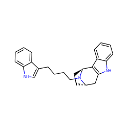 c1ccc2c(CCCCN3[C@H]4CC[C@H]3c3c([nH]c5ccccc35)C4)c[nH]c2c1 ZINC000253701546