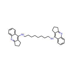 c1ccc2c(NCCCCCCCCNc3c4c(nc5ccccc35)CCC4)c3c(nc2c1)CCC3 ZINC000013473788