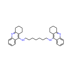 c1ccc2c(NCCCCCCCNc3c4c(nc5ccccc35)CCCC4)c3c(nc2c1)CCCC3 ZINC000001893945