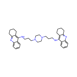 c1ccc2c(NCCCN3CCN(CCCNc4c5c(nc6ccccc46)CCCC5)CC3)c3c(nc2c1)CCCC3 ZINC000044281551