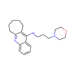 c1ccc2c(NCCCN3CCOCC3)c3c(nc2c1)CCCCC3 ZINC000013533623