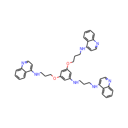 c1ccc2c(NCCCNc3cc(OCCCNc4ccnc5ccccc45)cc(OCCCNc4ccnc5ccccc45)c3)ccnc2c1 ZINC000028650133