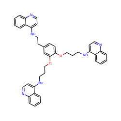 c1ccc2c(NCCCOc3ccc(CCNc4ccnc5ccccc45)cc3OCCCNc3ccnc4ccccc34)ccnc2c1 ZINC000028650141