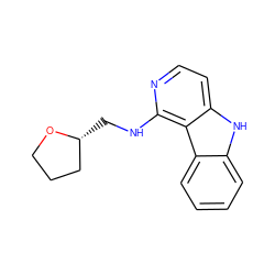 c1ccc2c(c1)[nH]c1ccnc(NC[C@@H]3CCCO3)c12 ZINC000040976370