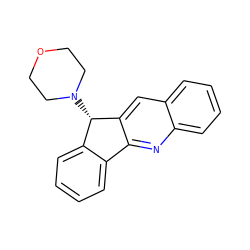 c1ccc2c(c1)-c1nc3ccccc3cc1[C@H]2N1CCOCC1 ZINC000031637929