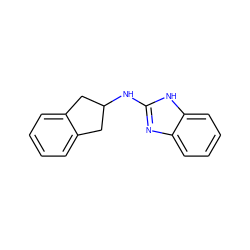 c1ccc2c(c1)CC(Nc1nc3ccccc3[nH]1)C2 ZINC000040845136