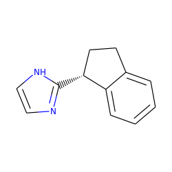 c1ccc2c(c1)CC[C@H]2c1ncc[nH]1 ZINC000029046637