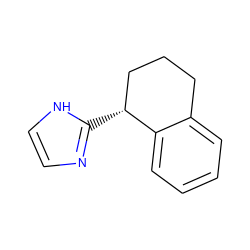 c1ccc2c(c1)CCC[C@H]2c1ncc[nH]1 ZINC000029046506