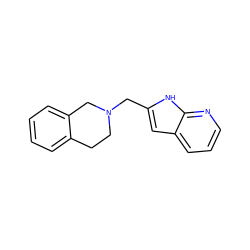 c1ccc2c(c1)CCN(Cc1cc3cccnc3[nH]1)C2 ZINC000027648101