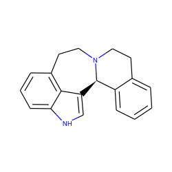 c1ccc2c(c1)CCN1CCc3cccc4[nH]cc(c34)[C@H]21 ZINC000049048846