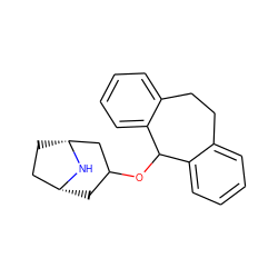 c1ccc2c(c1)CCc1ccccc1C2OC1C[C@@H]2CC[C@H](C1)N2 ZINC000003640301