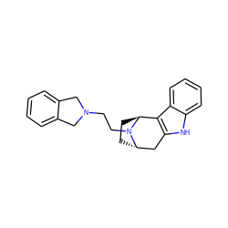 c1ccc2c(c1)CN(CCN1[C@H]3CC[C@H]1c1c([nH]c4ccccc14)C3)C2 ZINC000195281800