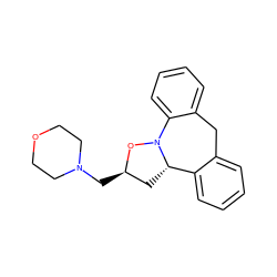 c1ccc2c(c1)Cc1ccccc1N1O[C@H](CN3CCOCC3)C[C@@H]21 ZINC000013436937