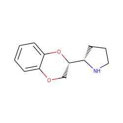 c1ccc2c(c1)OC[C@@H]([C@@H]1CCCN1)O2 ZINC000019278610