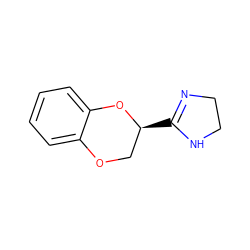 c1ccc2c(c1)OC[C@H](C1=NCCN1)O2 ZINC000000013748