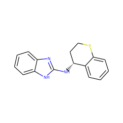 c1ccc2c(c1)SCC[C@H]2Nc1nc2ccccc2[nH]1 ZINC000045497748