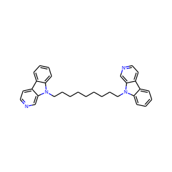 c1ccc2c(c1)c1ccncc1n2CCCCCCCCCn1c2ccccc2c2ccncc21 ZINC000049088209